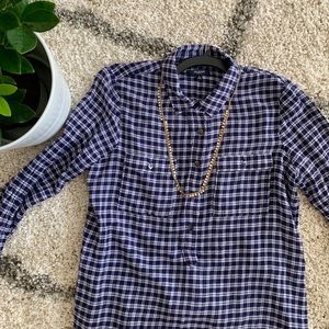 Madewell Plaid Poplin Button Up Shirt
